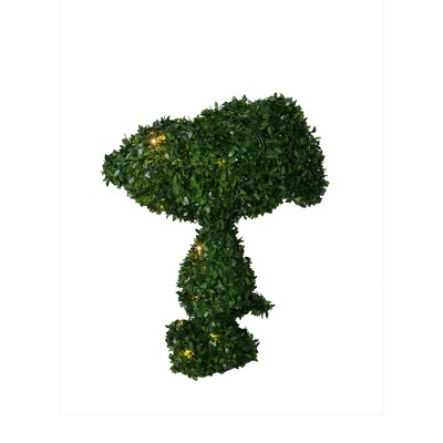 Productworks 24" Topiary Peanuts, Snoopy Ears Down, 30 Lights Knock Down