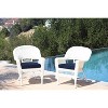 HomeStock Zen Zone Chair Set of 2, Durable Resin Wicker, Weather-Resistant with Cushions - 4 of 4