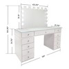 Impressions Vanity SlayStation® Naomi Vanity Table + Vanity Mirror + 4 Drawer Units Bundle - 3 of 3