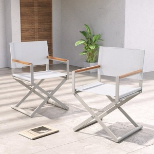 GRANDPATIO Folding Director Chair - 1 of 4