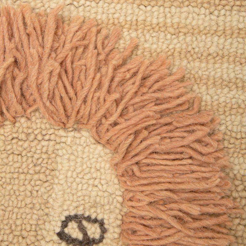Crane Baby Hand Tufted Wool Animal Shaped Rug, 3 of 9