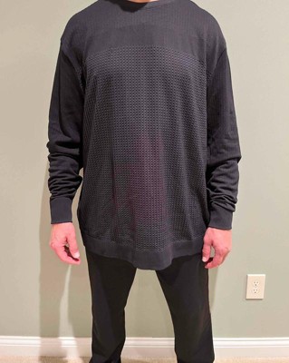 Men's Waffle-Knit Henley Athletic Top - All In Motion™ Black Onyx S