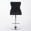 SKRAN Swivel Set of 2 Bar Stools with Backs  Adjustable Mid Century Mmodern  27-35 Inch for Bar, Kitchen Counter Island, Dining Room - 2 of 4