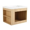 NicBex Bathroom Vanity with Sink ,Bathroom Sink Vanity with Storage Cabinets,24/30/48 inch Bathroom Sink Cabinet for Bathroom,Brown/White - 4 of 4