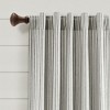 Lush Decor Farmhouse Vintage Stripe Yarn Dyed Cotton Back Tab & Rod Pocket Window Curtain Panel Set - 2 of 4