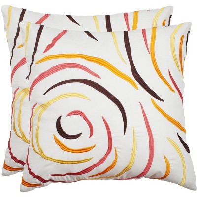 Lollypop (Set of 2) - Fiery Red - 20"X20" - Safavieh