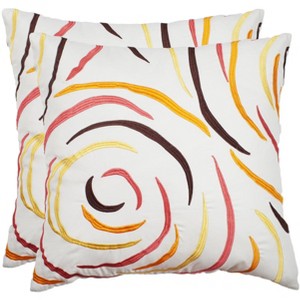 Lollypop (Set of 2) - Fiery Red - 20"X20" - Safavieh - 1 of 3