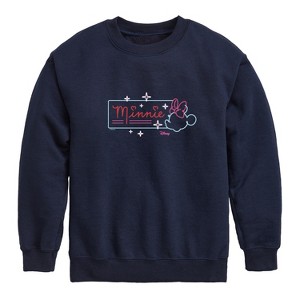 Boys' - Disney - Minnie Mouse Graphic Long Sleeve Fleece Sweatshirt - 1 of 4