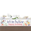 Big Dot of Happiness Let's Be Fairies - Happy Birthday Fairy Garden Decorations Party Banner - 3 of 4