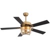 Airsurfer 52" Ceiling Fan with Reversible Motor & Memory Function,Ceiling Fan with 2 Bulb Bases,5 Plywood Blades,Remote Control Included - 4 of 4