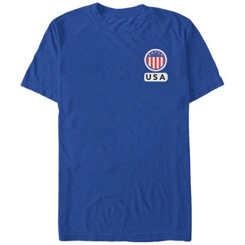 Navy Blue American Flag Shirt - Simple, Patriotic T-Shirt