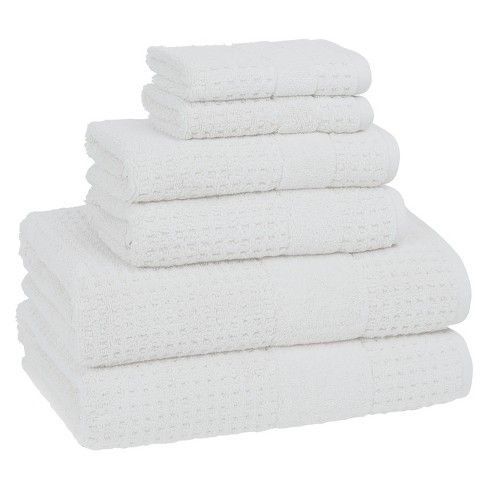 W Hotels Angle Bath Towel Set - 100% Cotton - White - Includes 2 Bath  Towels, 2 Hand Towels and 2 Washcloths