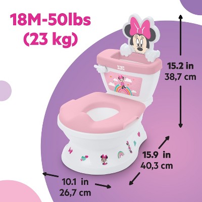 Disney Baby Bright Starts My Size Potty Chair 2 in 1 System - Minnie Mouse