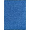 Unique Loom Solid Shag Solid Indoor Woven Area Rug - 2 of 4