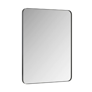 Black Rectangular Bathroom Mirror, Vanity Mirror Dressing Mirror, for Bathroom, Living Room, Bedroom Wall Decor - 1 of 4
