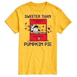 Men's - Peanuts - Sweeter Than Pumpkin Pie Short Sleeve Graphic T-Shirt - 1 of 4