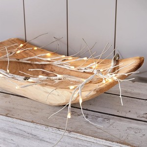 The Lakeside Collection Woodland Winter Decor Accents - Lighted Birch Garland - 1 of 4