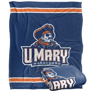 University Of Mary Primary Logo Silky Touch Blanket White 50x60 - 1 of 4