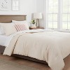 Full/queen Space Dyed Cotton Linen Comforter & Sham Set Khaki ...