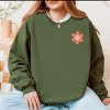 Simply Sage Market S.W.Smiley Checkered Mama Flowers Front and Back Print Sweatshirt - 2 of 4