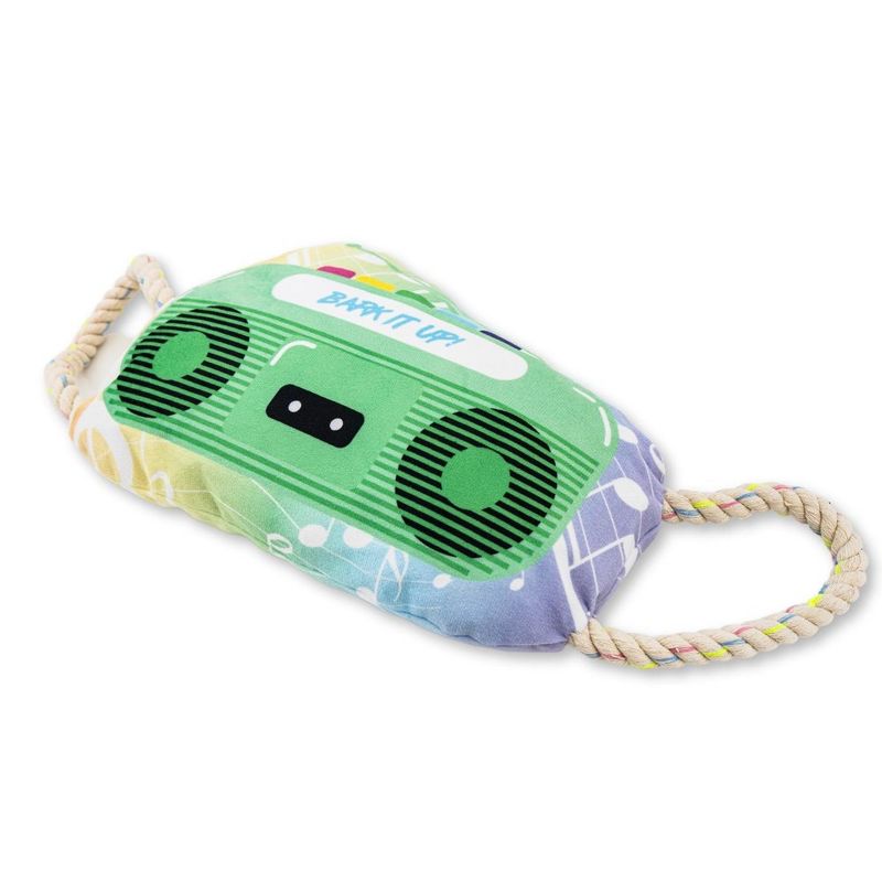 American Pet Supplies 12-Inch Retro Boombox Plush Dog Toy with Crinkle and Squeak Features, 2 of 6
