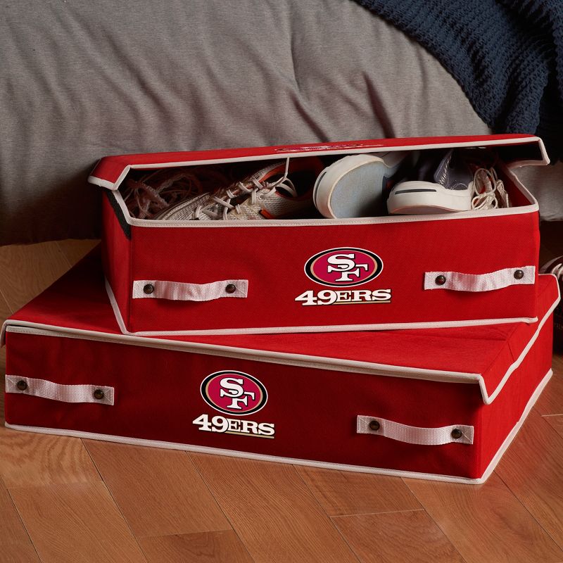NFL Franklin Sports San Francisco 49Ers Under The Bed Storage Bins - Large, 3 of 5