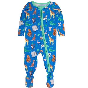 RuggedButts SoftSnooze Gender Inclusive Baby One Piece Footie Pajamas - 1 of 4