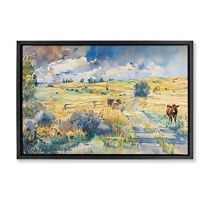 Stupell Industries Roaming The Land Scenic Floating Frame Canvas Art - 1 of 4