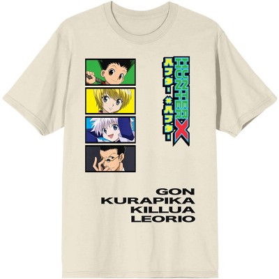 Hunter X Hunter Men's Gon Killua Kurapika Leorio Hisoka Grid