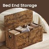 Farmhouse Style Storage Chest and Bench with Safety Hinges - Versatile Storage Solution for Entryway, Bedroom, and Living Room - 3 of 4