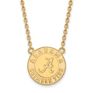 Black Bow Jewelry 10k Yellow Gold Alabama Crimson Tide NCAA Necklace 18 Inch - 1 of 4