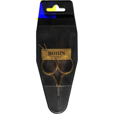 Bohin Embroidery Scissors 3.5"-Large Gilt Handle