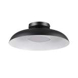 1-Light LED Integrated Matte Black Flush Mount Ceiling Light - Globe Electric