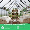 Aluminum-Framed Polycarbonate Greenhouse, Heavy Duty Polycarbonate Greenhouse with Roof Vent, Large Enhanced Aluminum Greenhouse Kit - 3 of 4