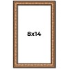 PosterPalooza | Photo Size Slim Profile Gold Picture Frame - UV Acrylic, Foam Board Backing, Hanging Hardware - 2 of 4