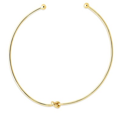 SHINE by Sterling Forever Gold Tone Love Knot Choker Necklace