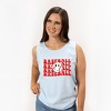 Simply Sage Market Women's Baseball Stacked Smiley Face Garment Dyed Heavy Weight Tank - 2 of 3