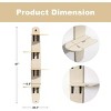 Mewoofun Pet Tower 4 Levels Wall Mounted Cat Climber Shelves Tree, Wooden Cat Tree Cat Climbing Tower for Indoor Cats, White, 10.5"*23.3"*67" - 3 of 4