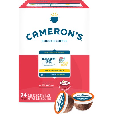 Cameron's Coffee Highlander Grog Light Roast Coffee Pods - 24ct