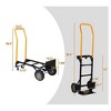 DOMETOUR Hand Truck Dual Purpose Push Cart with Swivel Wheels 330 Lbs Capacity Heavy Duty Platform Cart for Moving/Warehouse/Garden/Grocery - 4 of 4