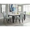 Set of 2 Pia Faux Leather Dining Side Chairs Gray: Upholstered, Nailhead Trim - Picket House Furnishings - 4 of 4