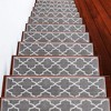 Sussexhome Stair Treads Trellisville Collection Contemporary and Soft, Adhesive Tape, 9" X 28" , Pack of 4/7/13/15 - 2 of 4