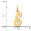 Black Bow Jewelry 14k Yellow Gold, Madison Collection, Medium Script Initial Pendant A-W - 4 of 4