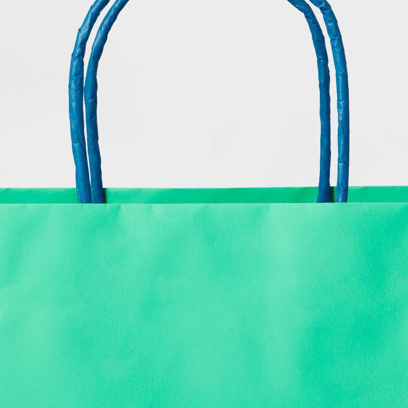 Green/Blue Medium Gift Bag - Spritz&#8482;, 3 of 4
