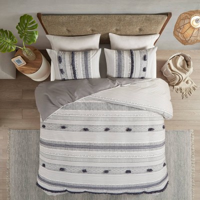 Ink+Ivy 3pc Cody Cotton Duvet Cover Set