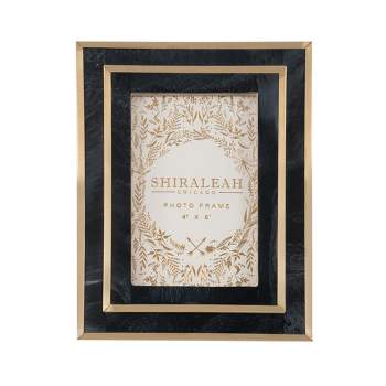 Shiraleah Black and Gold Roma 4" X 6" Picture Frame