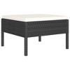 vidaXL Garden Furniture Set Black and Cream White - 4 of 4