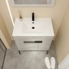 ChicFurnit Bathroom Vanities 30 Inch Convertible Vanity with Soft Close Doors and Storage for Bathroom, Gray, 30"*18.3"*35" - 4 of 4