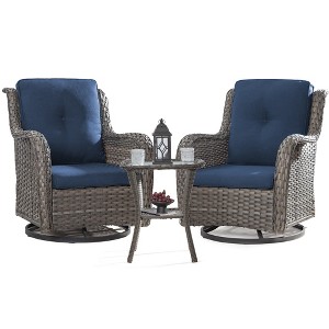 UPTIOT Wicker Outdoor Rocking Chair - 1 of 4