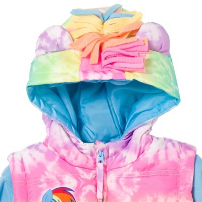 My Little Pony Rainbow Dash Pinkie Pie Toddler Girls Zipup Jacket